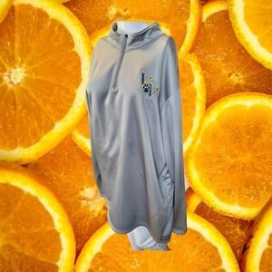 Augusta Sportswear Mens 2XL Gray 1/4 Zip Pullover Athletic Shirt Logo